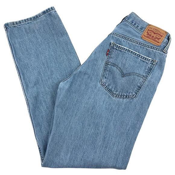 Levi's Denim - Levi's Low Pro Straight Jeans W28 Light Wash 90s Y2K Vibes Straight Leg